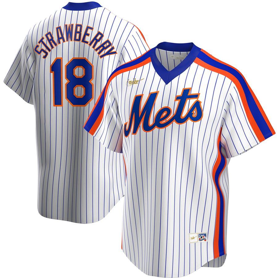 Darryl Strawberry New York Mets Nike Home Cooperstown Collection Player Jersey - White