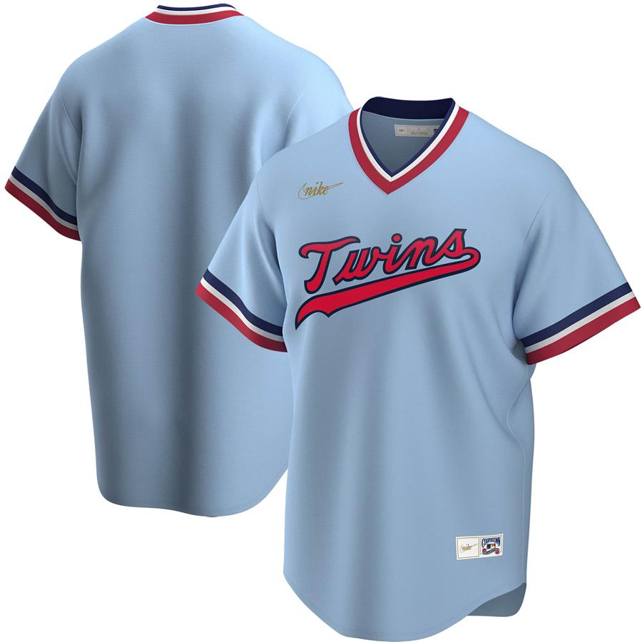 Джерси Minnesota Twins Nike Road Cooperstown Collection Team (голубой)
