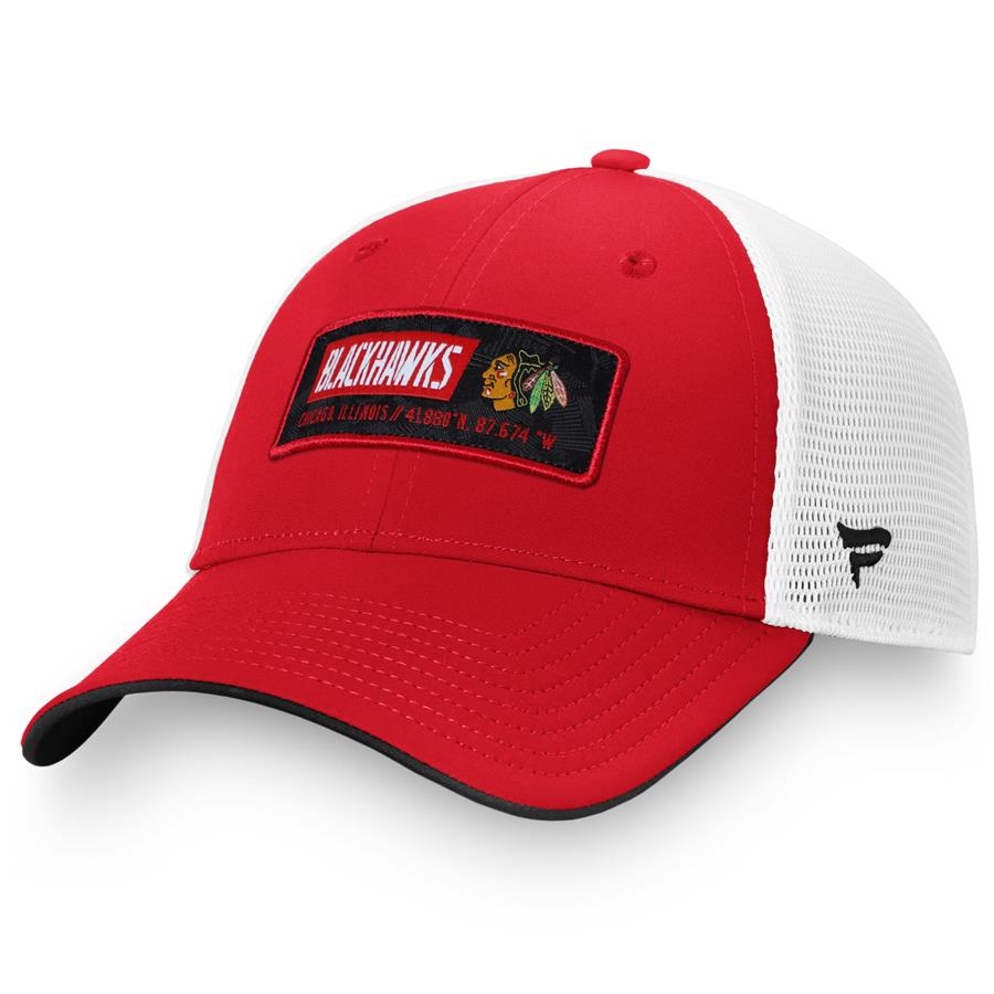 Chicago Blackhawks Fanatics Branded Iconic Defender Snapback Adjustable Hat - Red