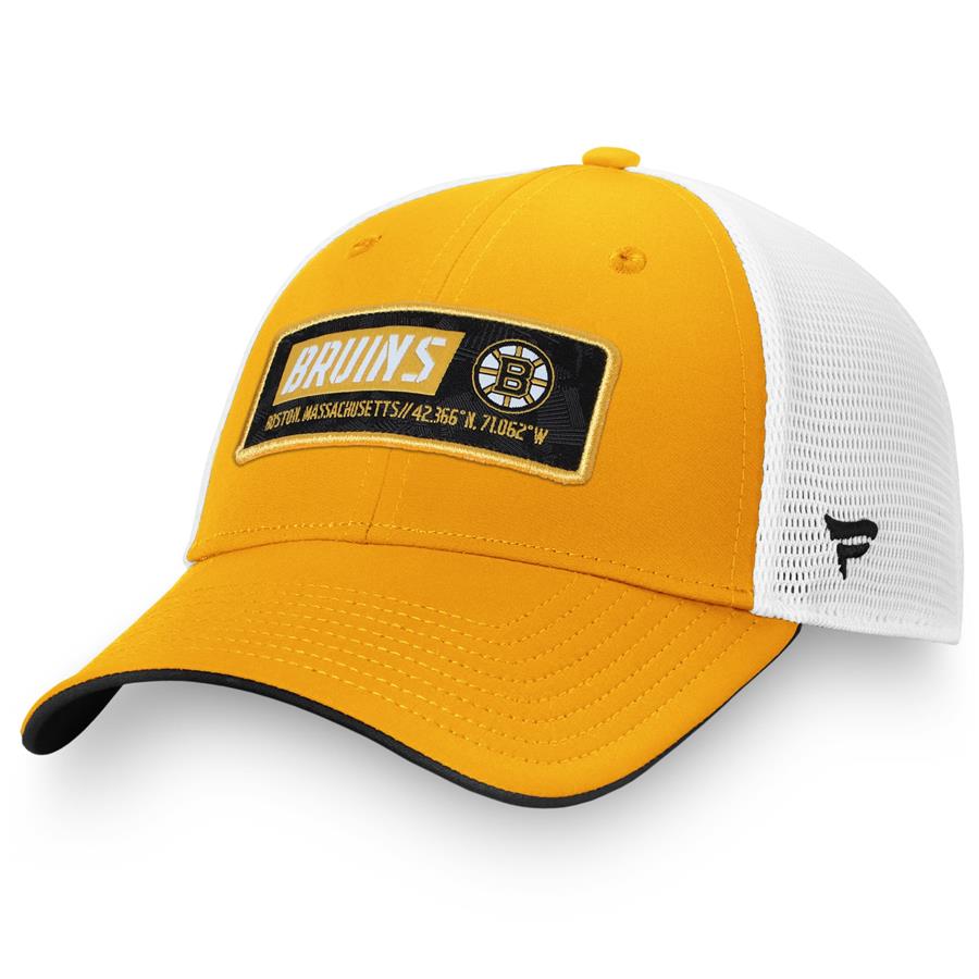 Boston Bruins Fanatics Branded Iconic Defender Snapback Adjustable Hat - Gold
