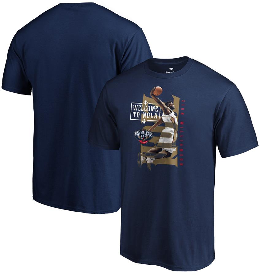 Zion Williamson New Orleans Pelicans Fanatics Branded 2019 NBA Draft Hometown Photo T-Shirt - Navy