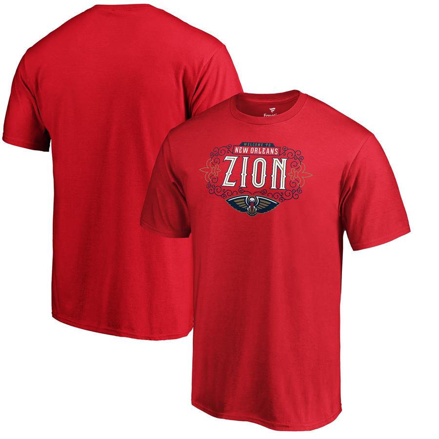 Zion Williamson New Orleans Pelicans Fanatics Branded 2019 NBA Draft Hometown T-Shirt - Red