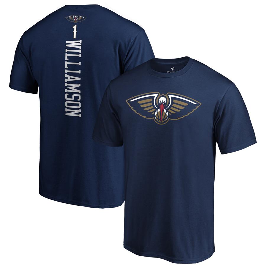 Zion Williamson New Orleans Pelicans Fanatics Branded 2019 NBA Draft Playmaker Name & Number T-Shirt - Navy