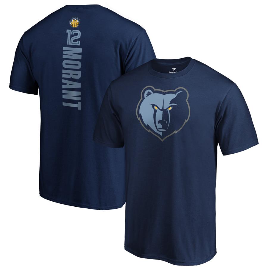 Ja Morant Memphis Grizzlies Fanatics Branded 2019 NBA Draft Playmaker Name & Number T-Shirt - Navy