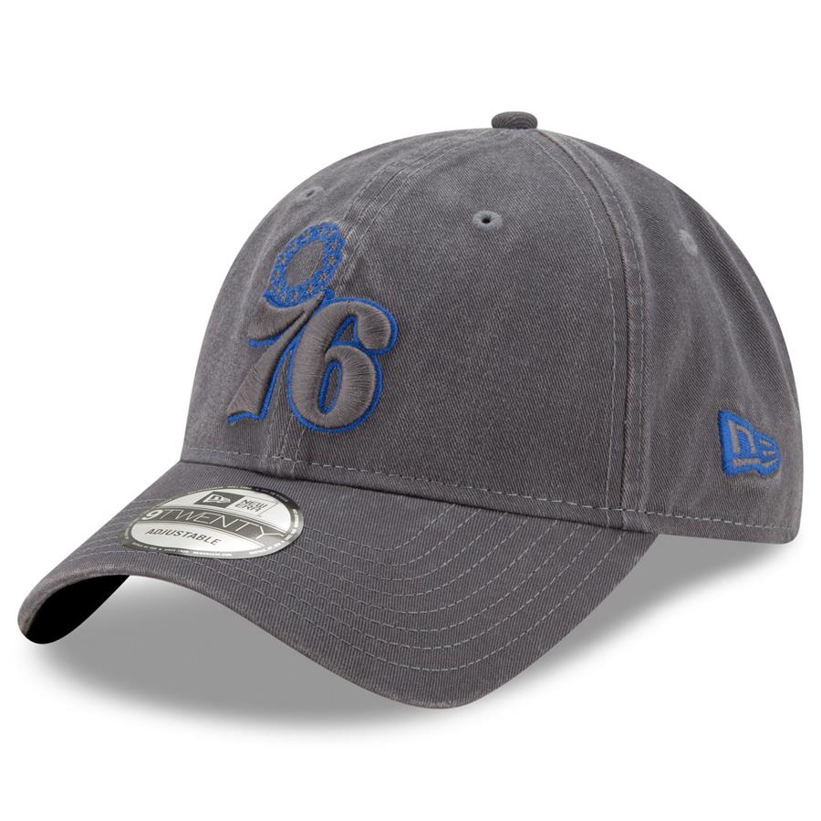 Philadelphia 76ers New Era Tonal Team Pop 9TWENTY Adjustable Hat - Graphite