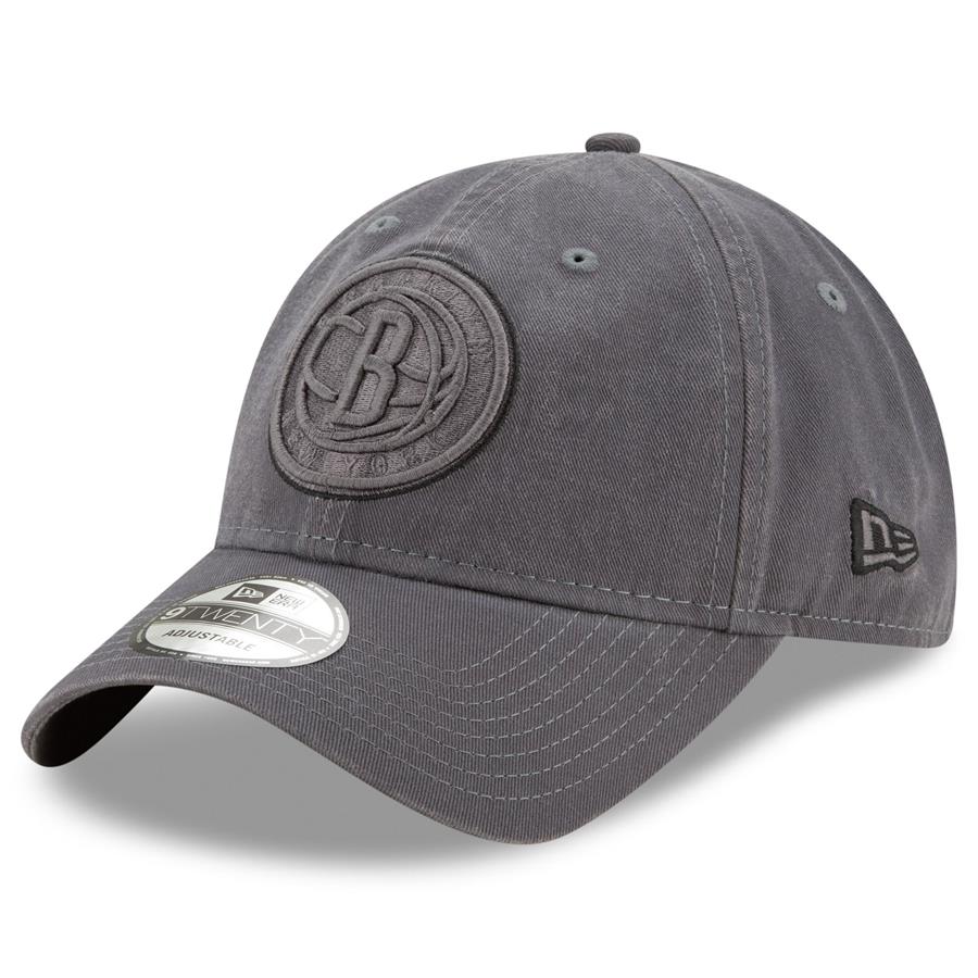 Brooklyn Nets New Era Tonal Team Pop 9TWENTY Adjustable Hat - Graphite
