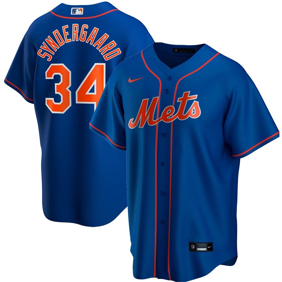 Noah Syndergaard New York Mets Nike Alternate Replica Player Name Jersey - Royal