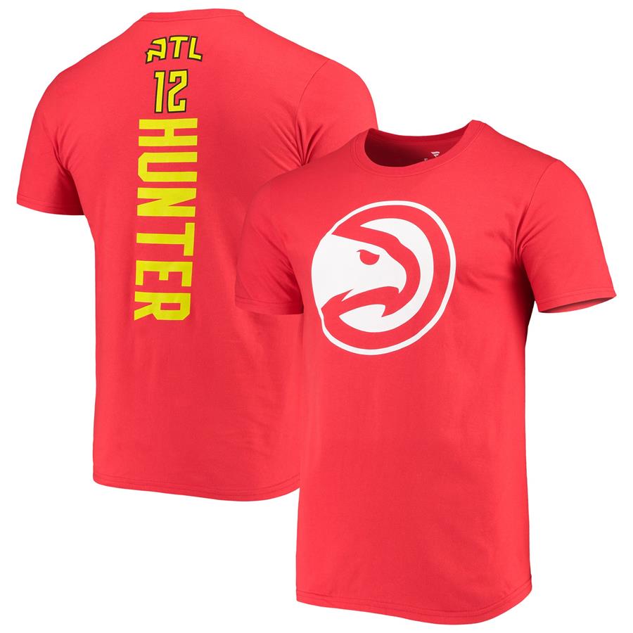 De'Andre Hunter Atlanta Hawks Fanatics Branded Playmaker Name & Number Logo T-Shirt - Red