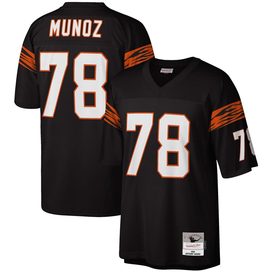 Anthony Munoz Cincinnati Bengals Mitchell & Ness Legacy Replica Jersey - Black
