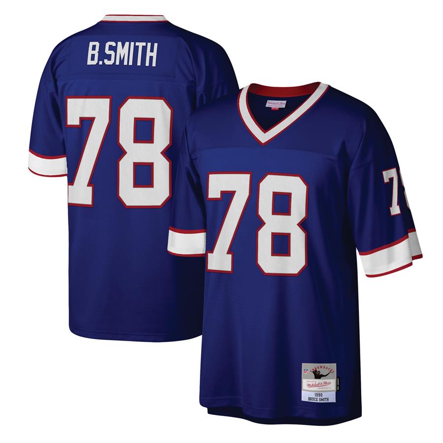 Bruce Smith Buffalo Bills Mitchell & Ness 1990 Legacy Replica Jersey - Royal