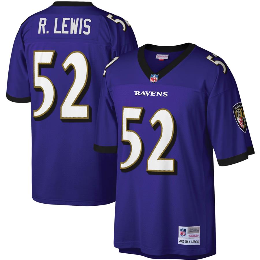 Ray Lewis Baltimore Ravens Mitchell & Ness Legacy Replica Jersey - Purple