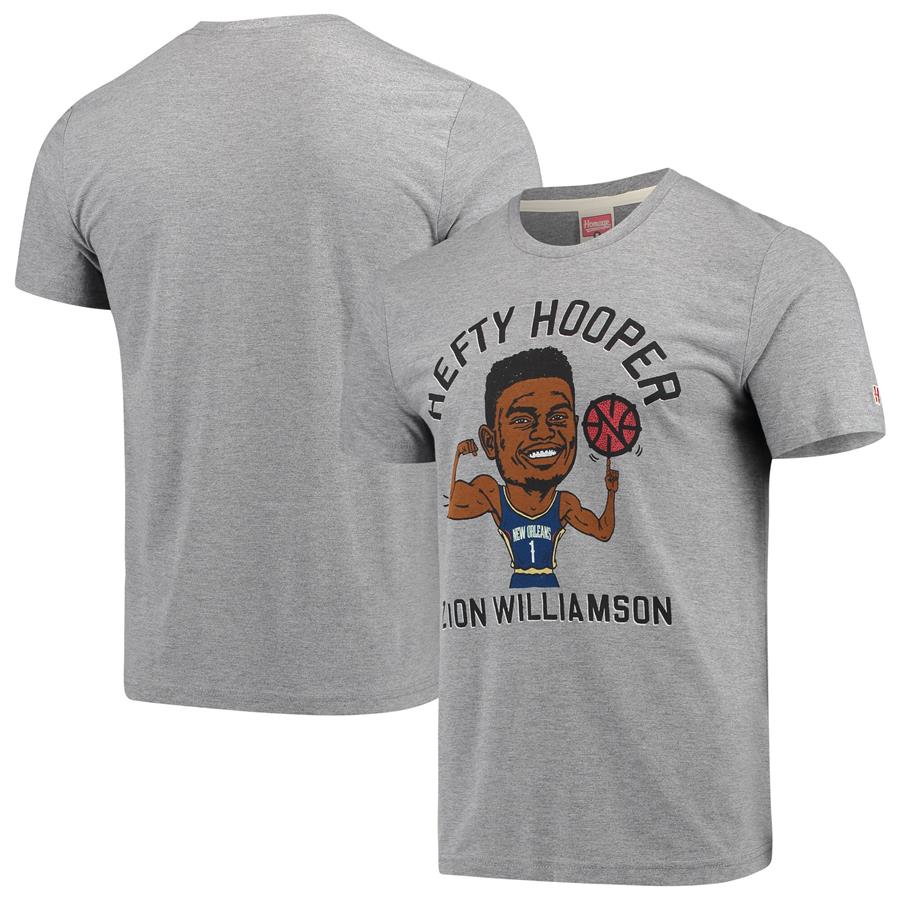 Zion Williamson New Orleans Pelicans Player Graphic Tri-Blend T-Shirt - Gray