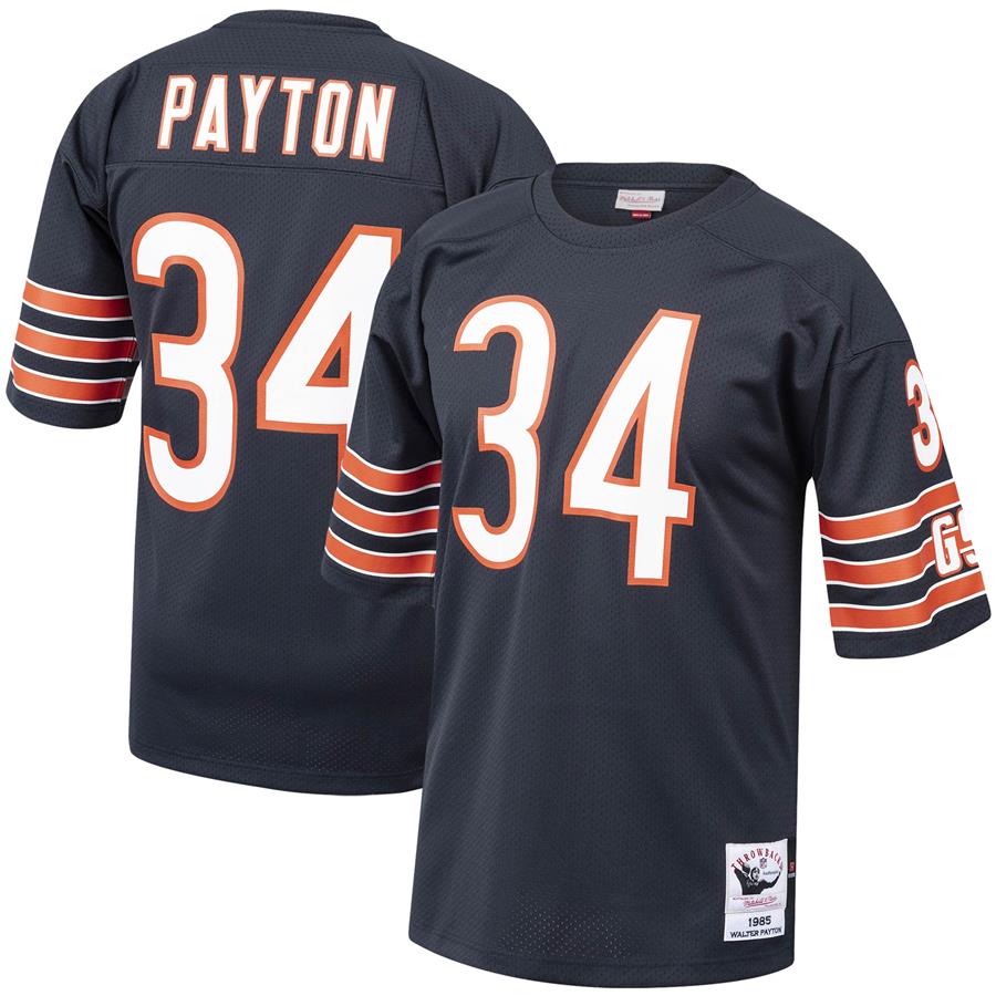 Walter Payton Chicago Bears Mitchell & Ness 1985 Authentic Throwback Retired Player Jersey - Navy