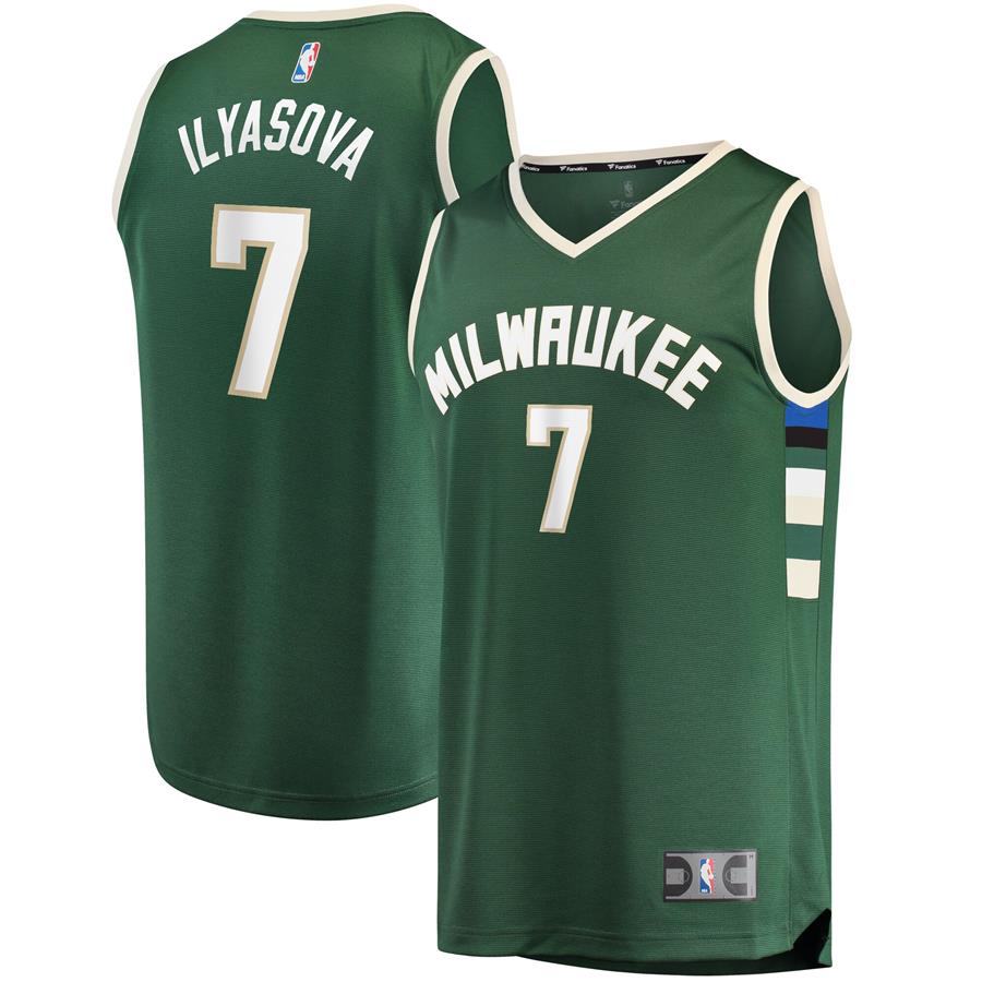 Ersan Ilyasova Milwaukee Bucks Fanatics Branded Fast Break Replica Player Jersey - Icon Edition - Green