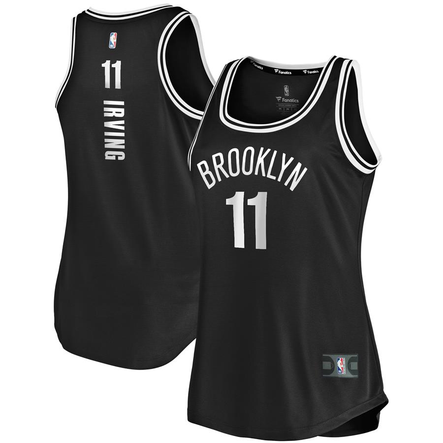 Kyrie Irving Brooklyn Nets Fanatics Branded Women's Fast Break Tank Jersey Black - Icon Edition