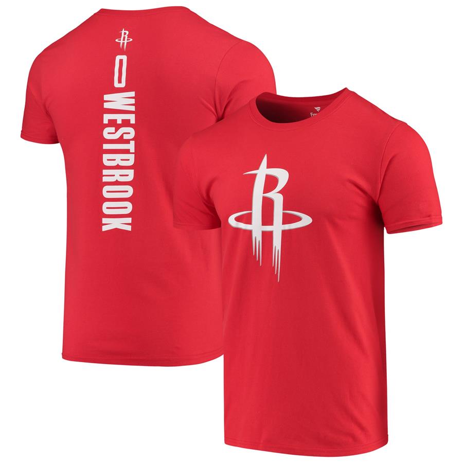 Russell Westbrook Houston Rockets Fanatics Branded Playmaker Name & Number T-Shirt - Red