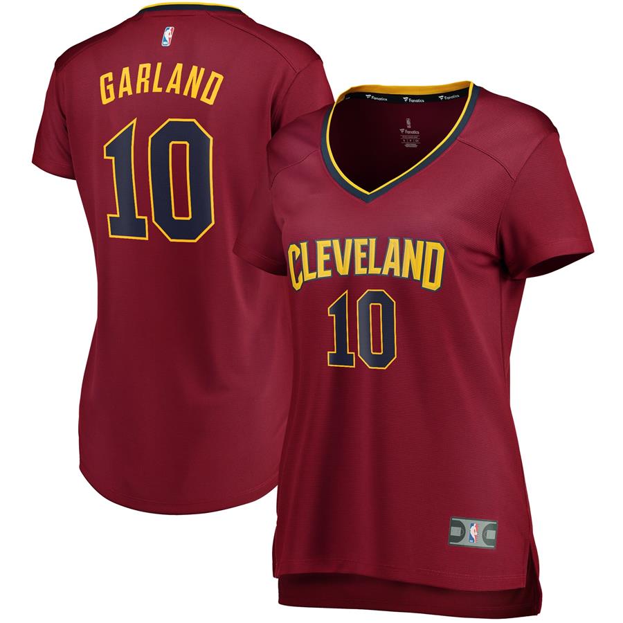 Darius Garland Cleveland Cavaliers Fanatics Branded Women's Fast Break Replica Jersey Wine - Icon Edition