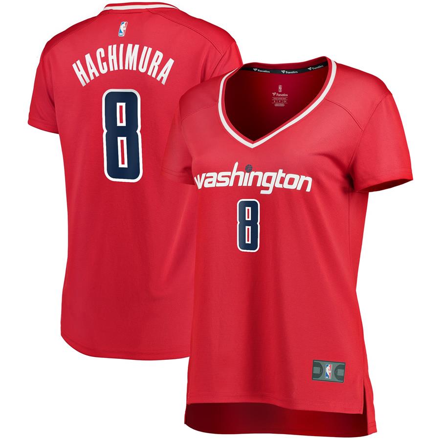 Rui Hachimura Washington Wizards Fanatics Branded Women's Fast Break Replica Jersey Red - Icon Edition