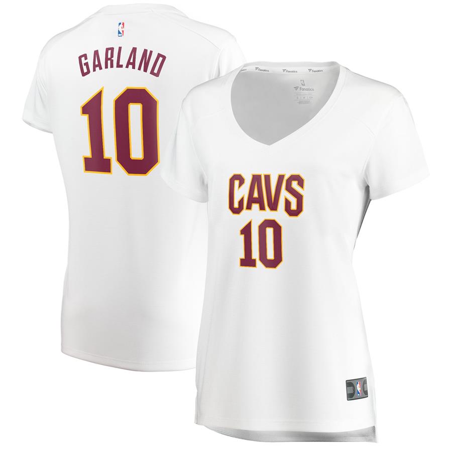 Darius Garland Cleveland Cavaliers Fanatics Branded Women's Fast Break Replica Jersey White - Association Edition