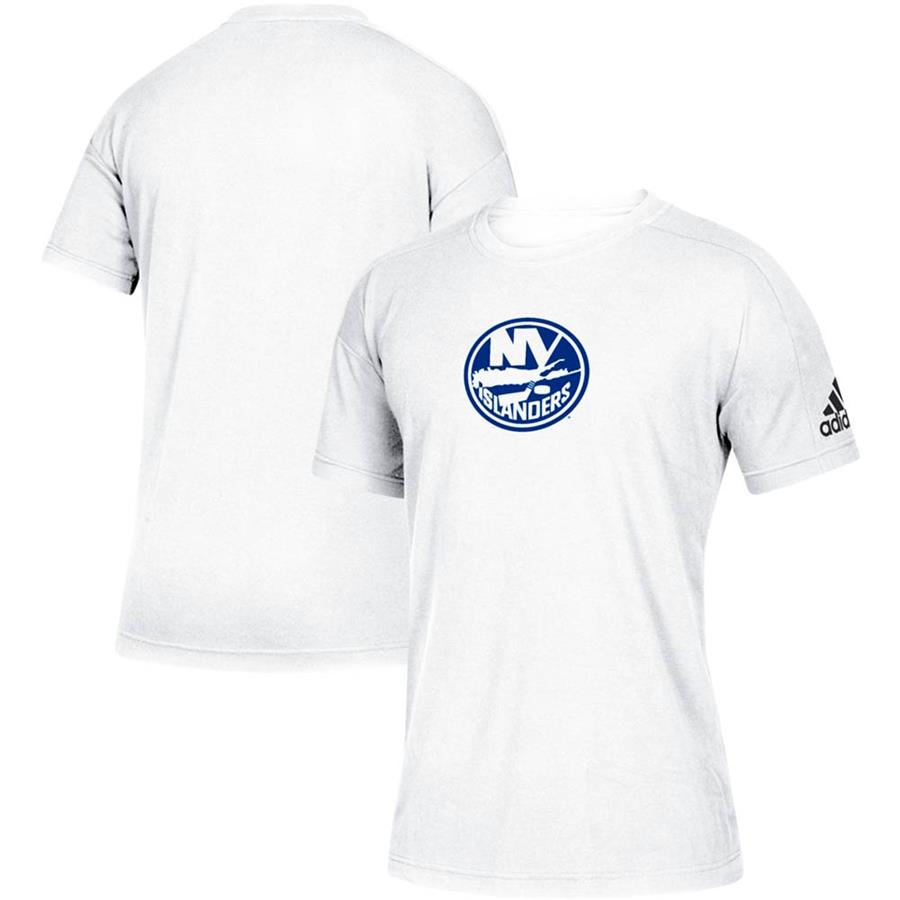 New York Islanders adidas Stadium ID Tri-Blend T-Shirt - White