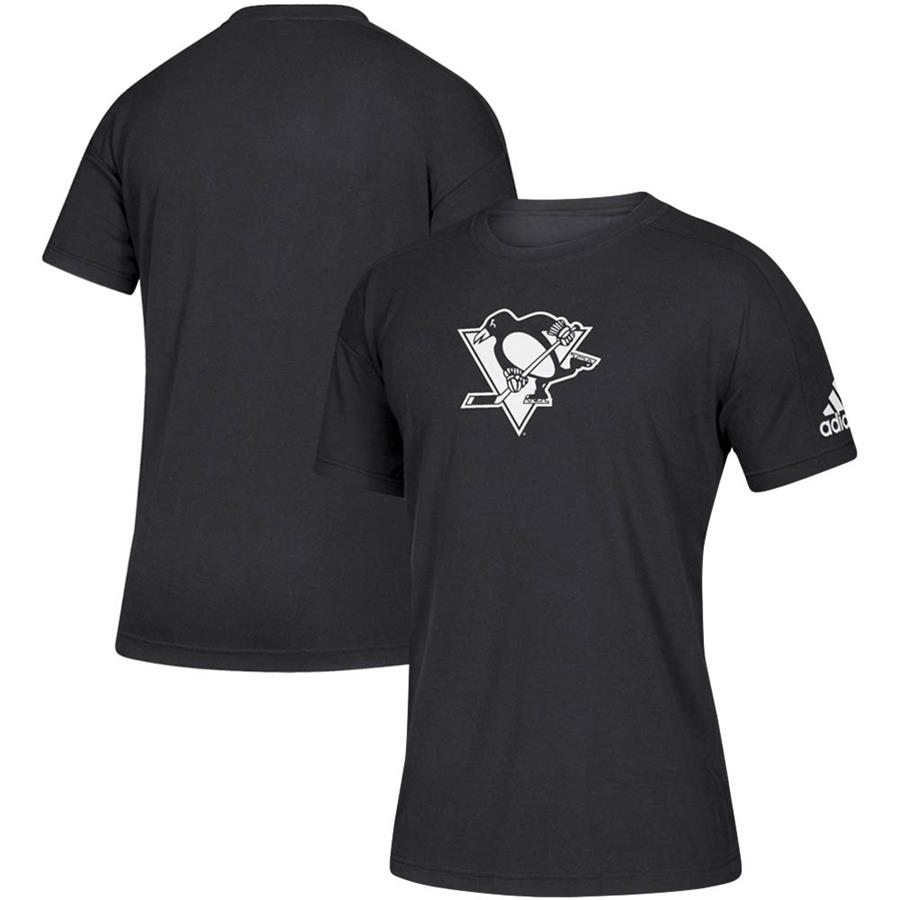 Pittsburgh Penguins adidas Stadium ID Tri-Blend T-Shirt - Black