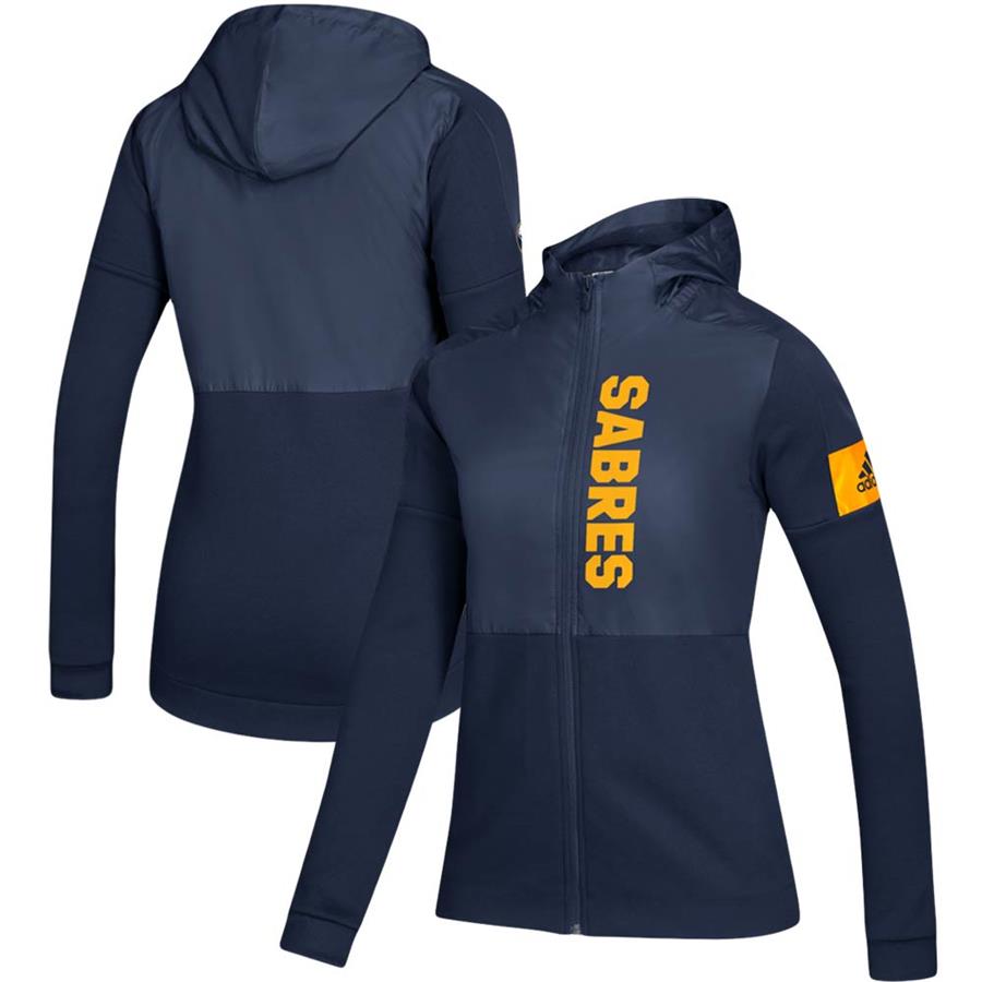 Buffalo Sabres adidas Women's Game Mode Full-Zip Jacket - Navy
