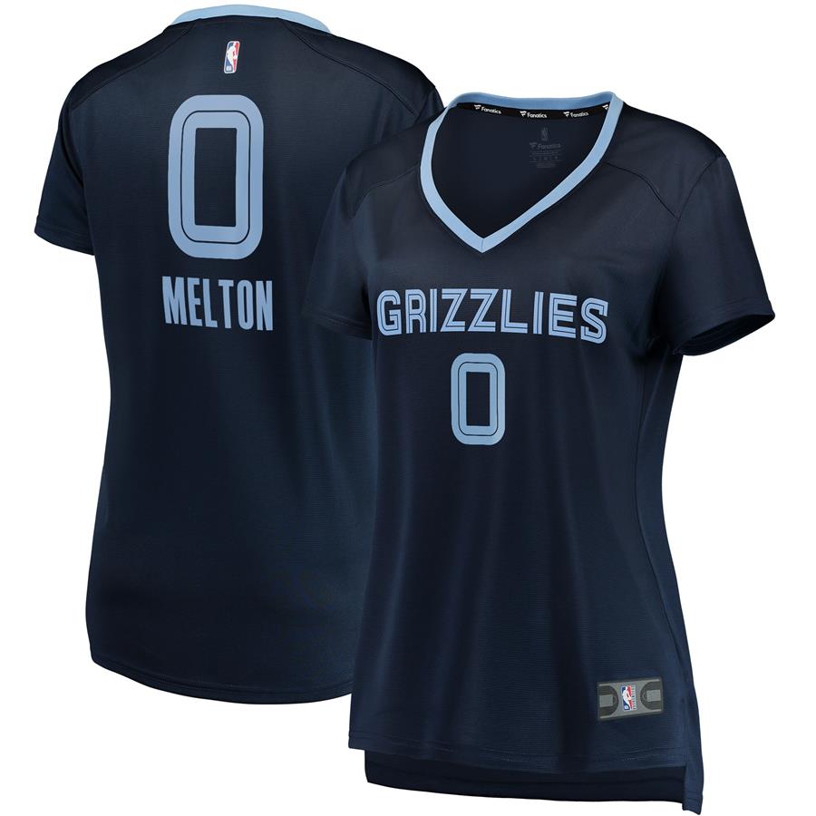 De'Anthony Melton Memphis Grizzlies Fanatics Branded Women's Fast Break Replica Jersey Navy - Icon Edition