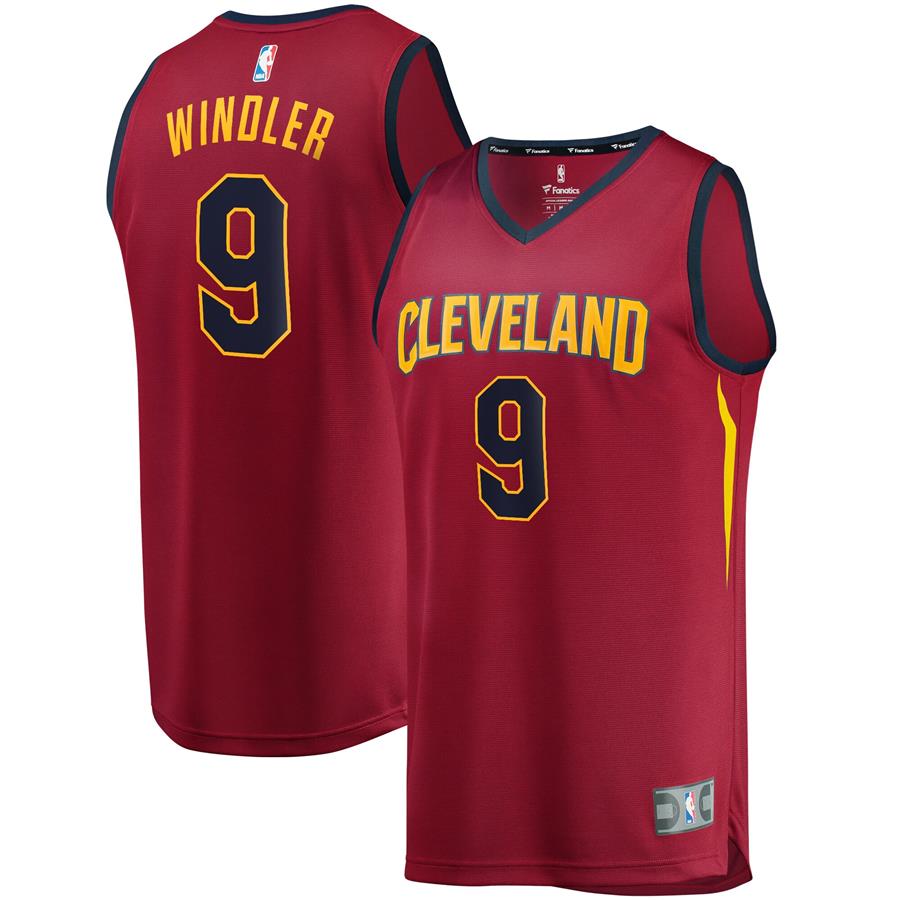 Dylan Windler Cleveland Cavaliers Fanatics Branded Fast Break Replica Jersey Wine - Icon Edition