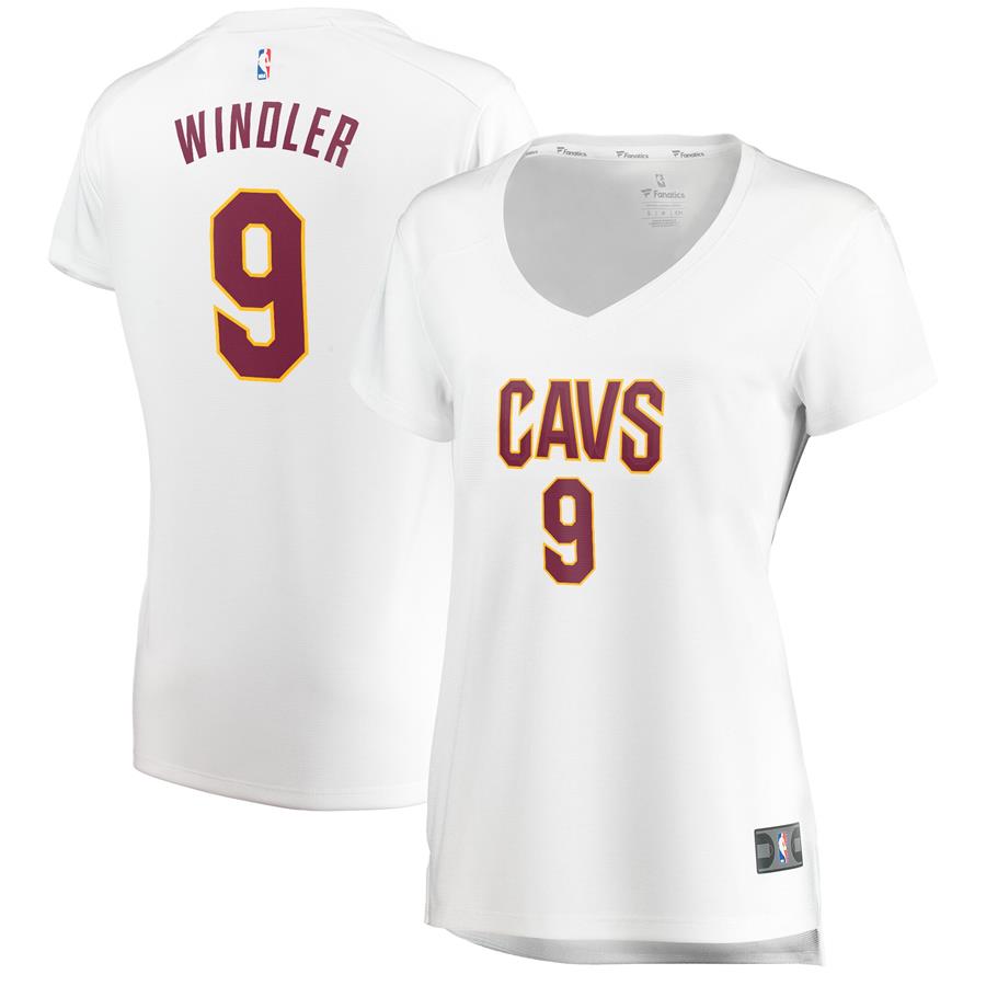 Dylan Windler Cleveland Cavaliers Fanatics Branded Women's Fast Break Replica Jersey White - Association Edition