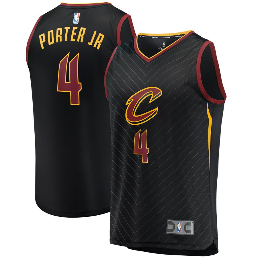 Kevin Porter Jr. Cleveland Cavaliers Fanatics Branded Fast Break Replica Jersey Black - Statement Edition