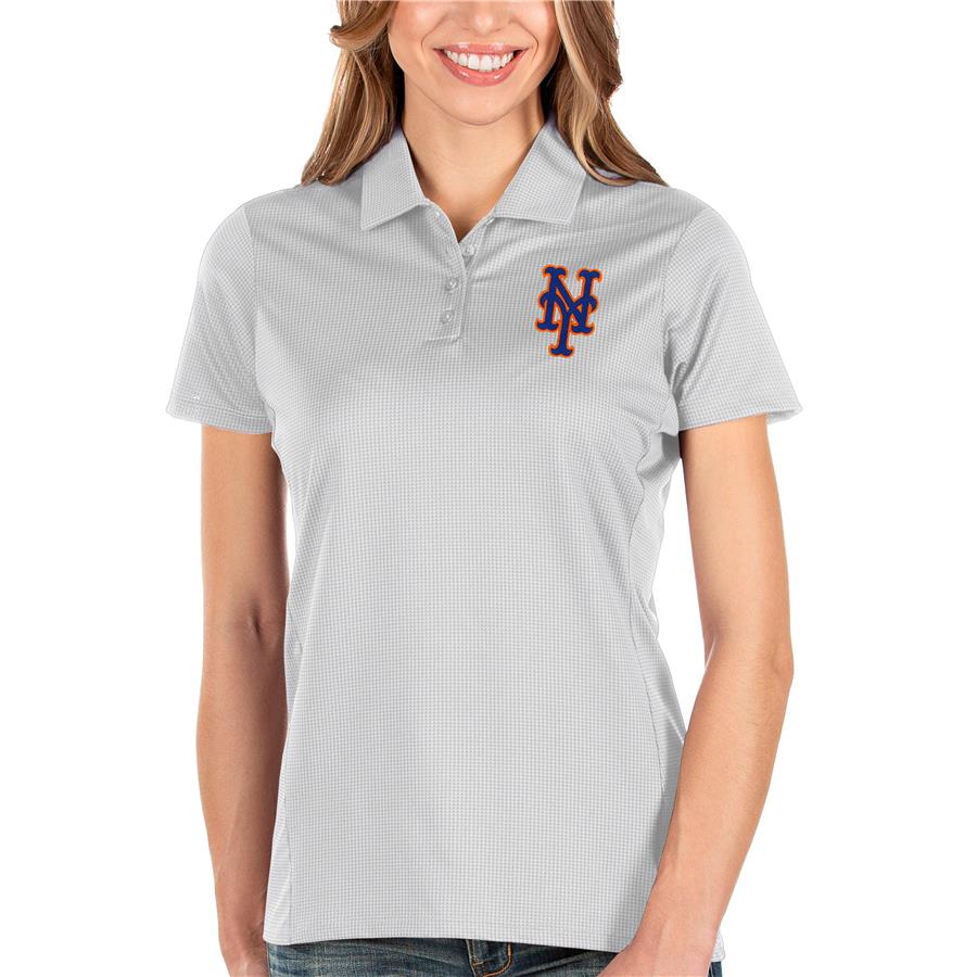 New York Mets Antigua Women's Balance Polo - White