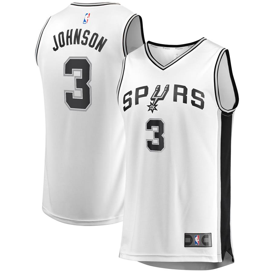 Keldon Johnson San Antonio Spurs Fanatics Branded Fast Break Replica Jersey White - Association Edition