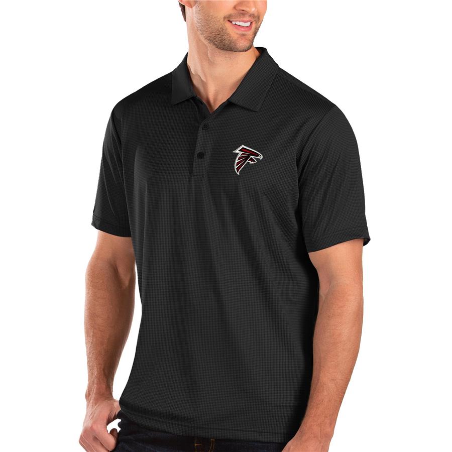 Atlanta Falcons Antigua Balance Polo - Black