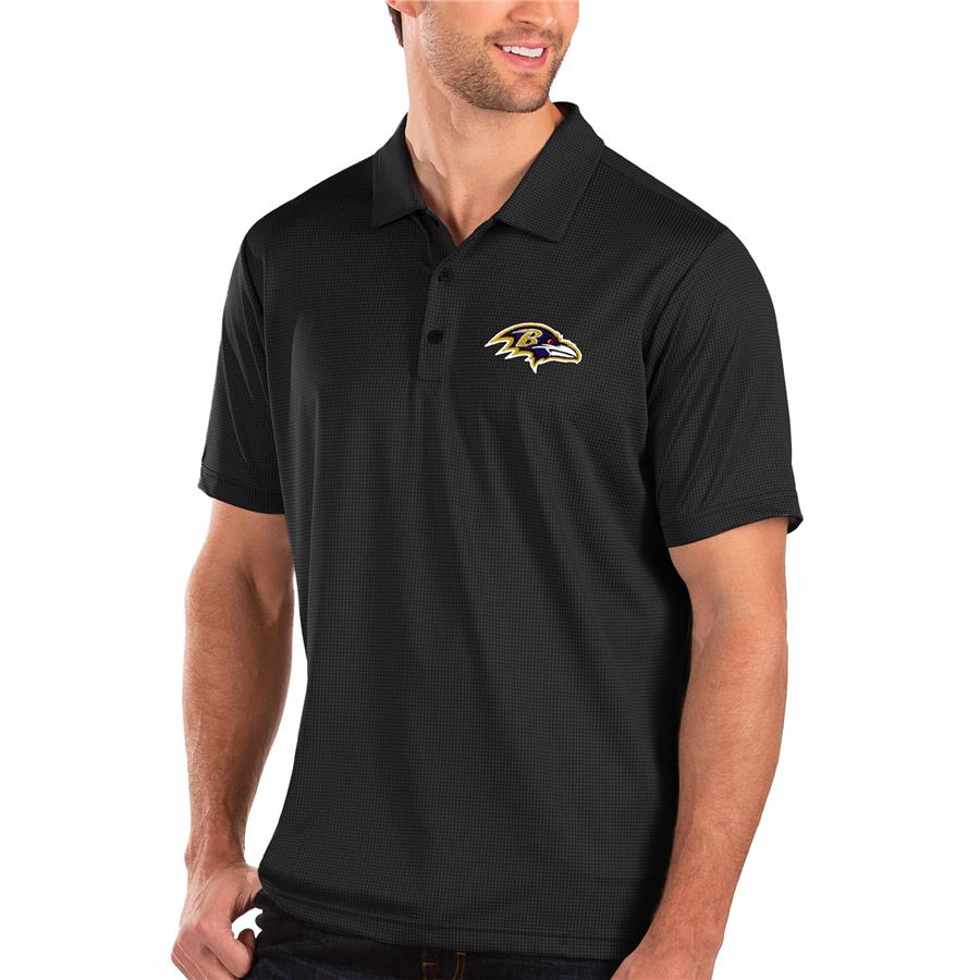 Baltimore Ravens Antigua Balance Polo - Black