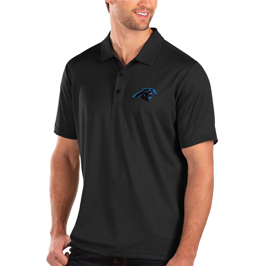 Carolina Panthers Antigua Balance Polo - Black