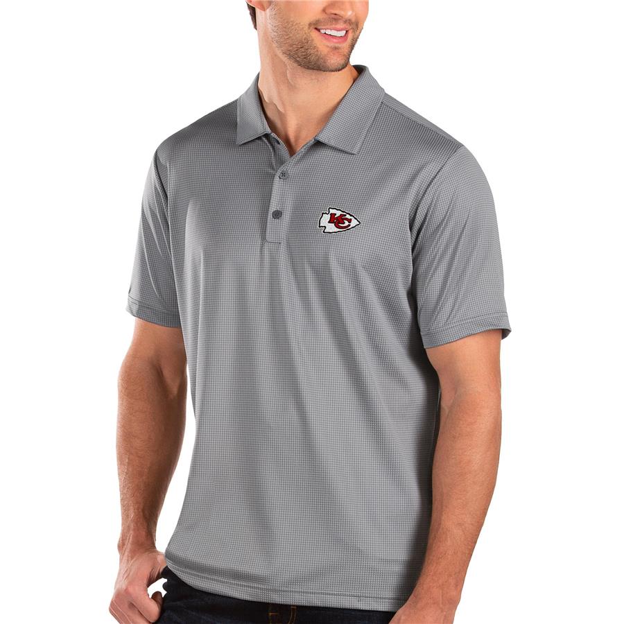 Kansas City Chiefs Antigua Balance Polo - Steel