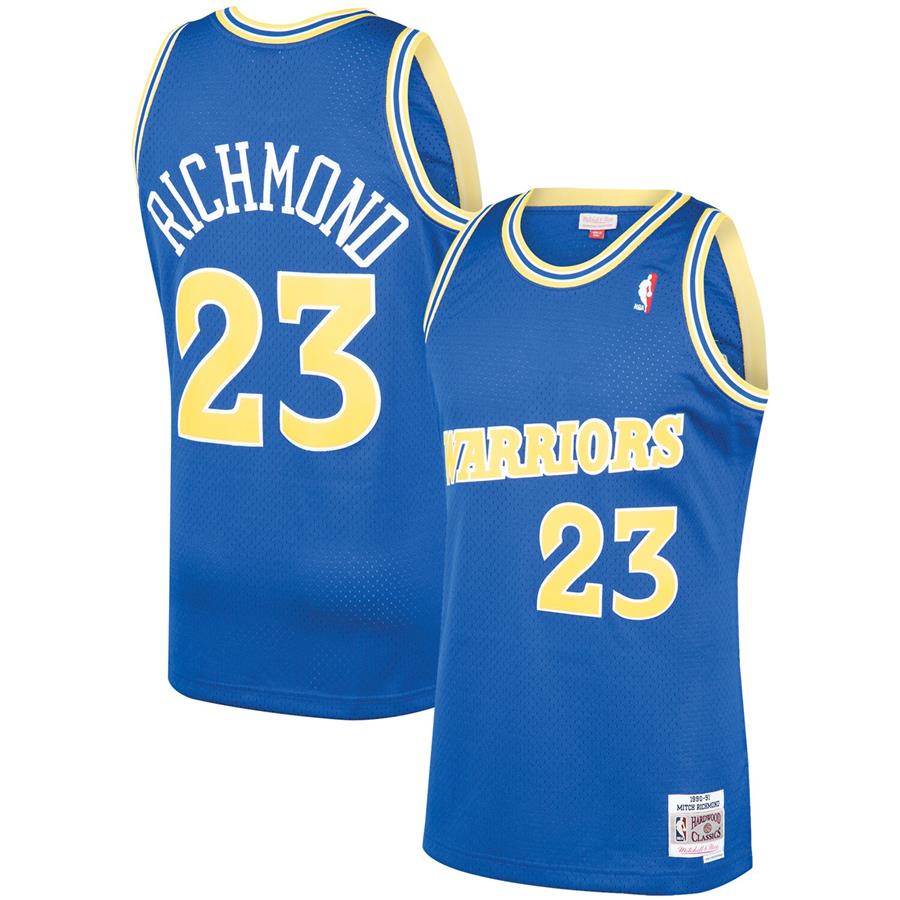 Джерси Mitch Richmond Golden State Warriors Mitchell & Ness 1990-91 Hardwood Classics Swingman Player (синий)
