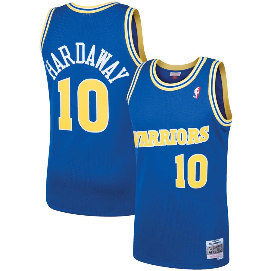 Джерси Tim Hardaway Golden State Warriors Mitchell & Ness 1990 Hardwood Classics Swingman Player (синий)