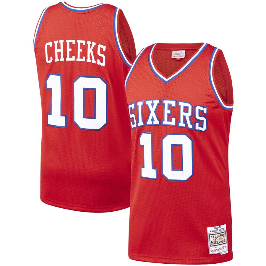 Maurice Cheeks Philadelphia 76ers Mitchell & Ness 1982-83 Hardwood Classics Swingman Player Jersey - Red