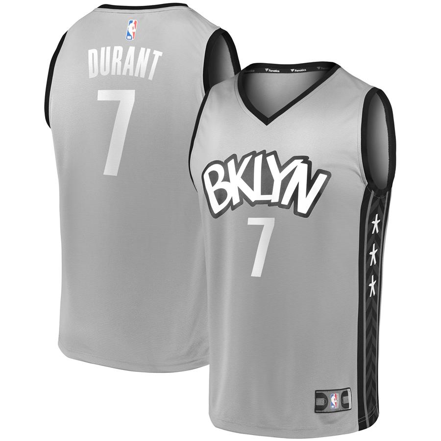 Kevin Durant Brooklyn Nets Fanatics Branded 2019 Fast Break Player Movement Jersey - Statement Edition - Charcoal