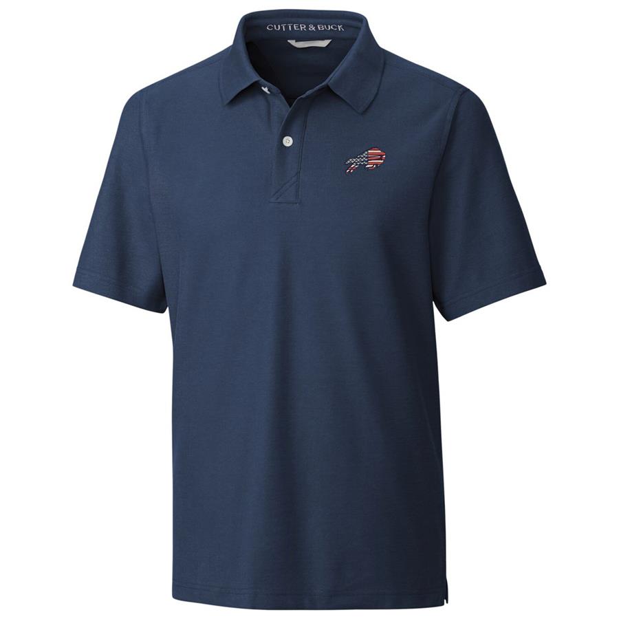 Buffalo Bills Cutter & Buck Americana Breakthrough Polo - Navy