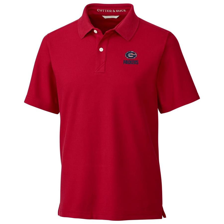 Green Bay Packers Cutter & Buck Americana Breakthrough Polo - Red