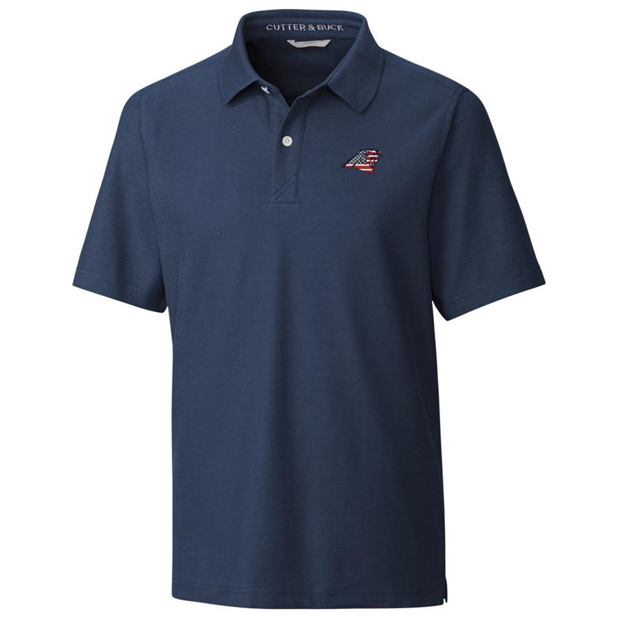 Carolina Panthers Cutter & Buck Americana Breakthrough Polo - Navy
