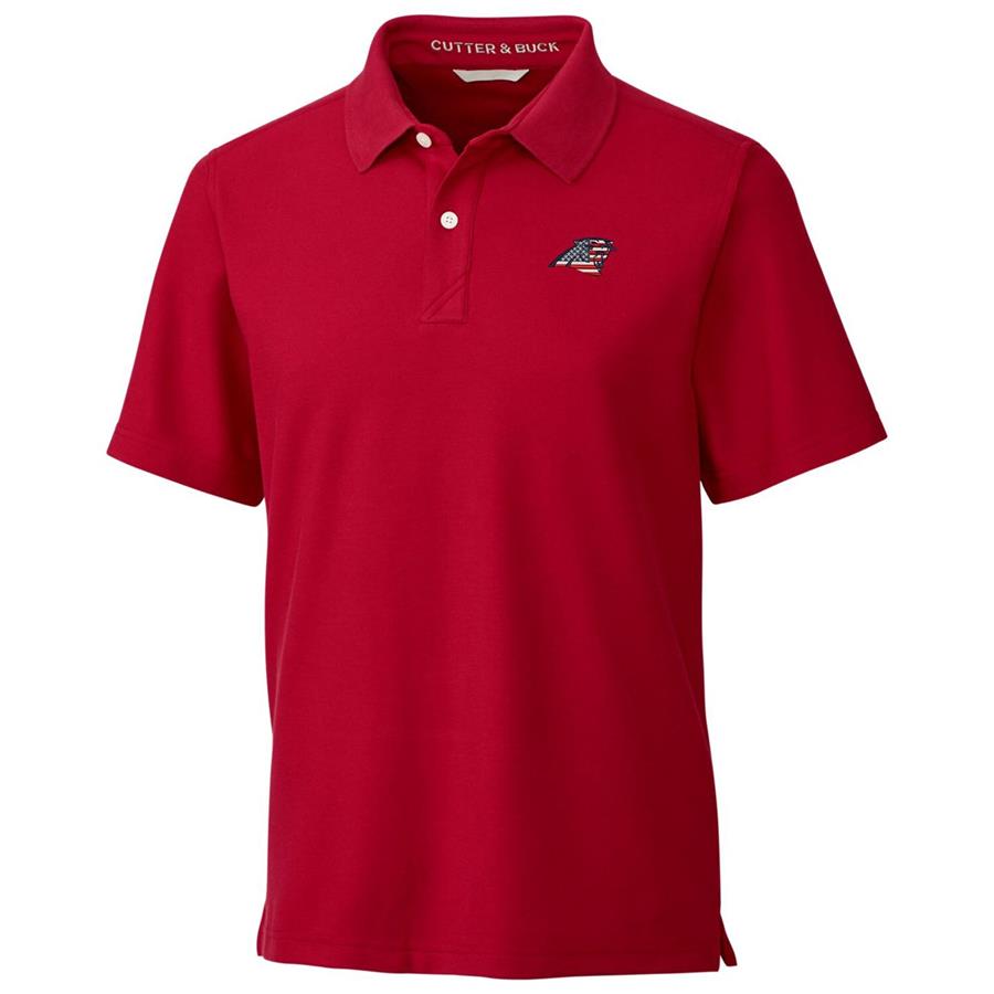 Carolina Panthers Cutter & Buck Americana Breakthrough Polo - Red