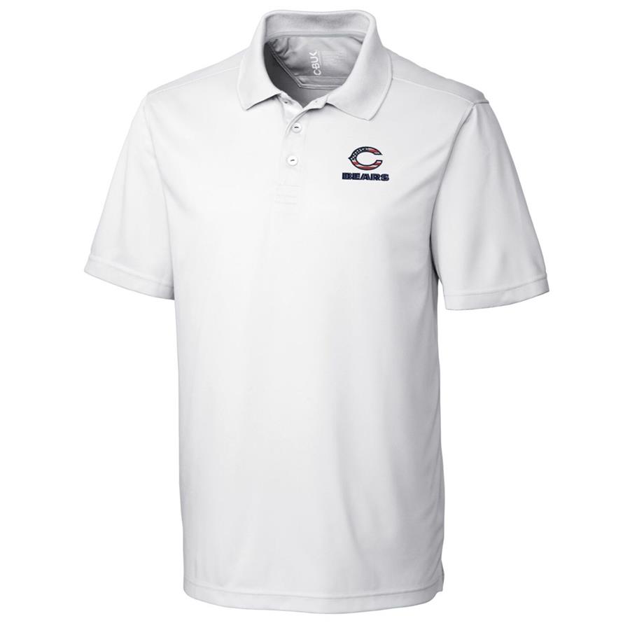 Chicago Bears Cutter & Buck Americana Fairwood Polo - White