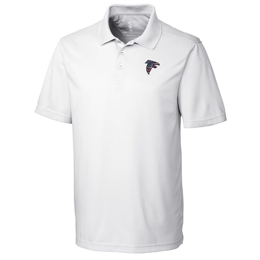 Atlanta Falcons Cutter & Buck Americana Fairwood Polo - White