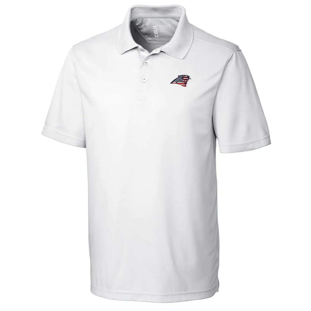 Carolina Panthers Cutter & Buck Americana Fairwood Polo - White