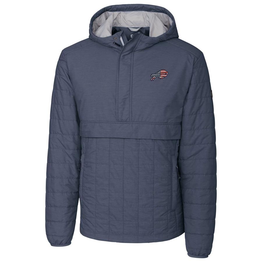 Buffalo Bills Cutter & Buck Americana Rainier Half-Zip Pullover Jacket - Navy