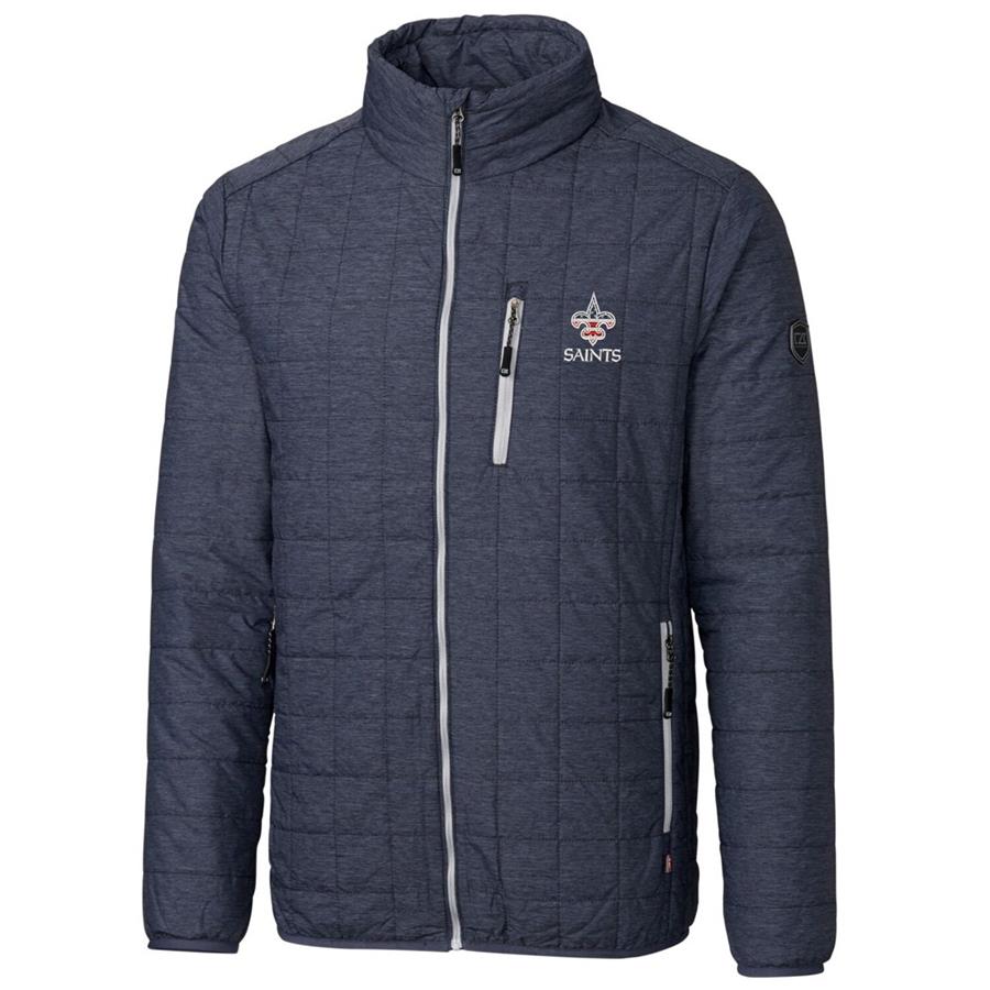 New Orleans Saints Cutter & Buck Americana Rainier Full-Zip Jacket - Navy