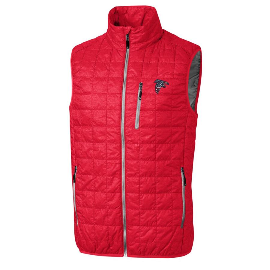 Atlanta Falcons Cutter & Buck Americana Rainier Full-Zip Vest - Red